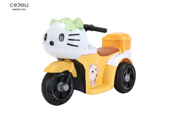 어린이 전기 오토바이 세발자전거 어린이 장난감 자동차 아기 배터리 자동차-노란색/녹색/분홍색