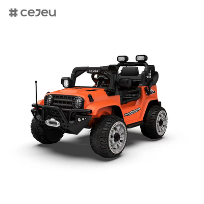 CJ-5399 12V 2 좌석 어린이 UTV 자동차, 4.5AH 전기 차량 트럭 자동차 2x550W 모터,검은 / 어두운 녹색 / 오렌지