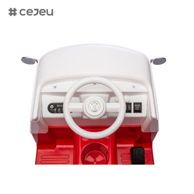 CJ-XB-1128 2025 신형 라이선스 ID.Buzz 미니 버스 전기차 아기 탑승용 자동차 라이선스 폭스바겐 VW 버스 전기 탑승 버스 장난감 자동차 (2-4세용)
