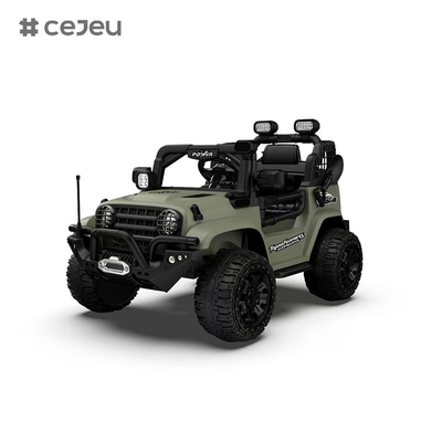 CJ-5399 12V 2 좌석 어린이 UTV 자동차, 4.5AH 전기 차량 트럭 자동차 2x550W 모터,검은 / 어두운 녹색 / 오렌지