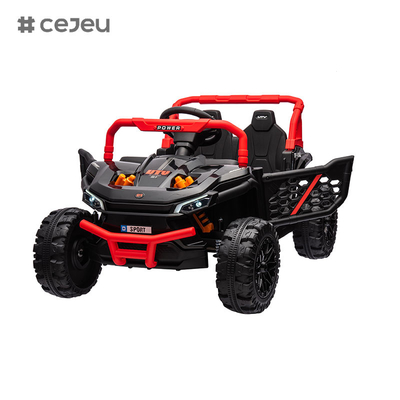 CJ-015 12V 2 좌석 어린이 UTV 자동차, 4.5AH 전기 차량 트럭 자동차 2x550W 모터,검은 / 어두운 녹색 / 오렌지