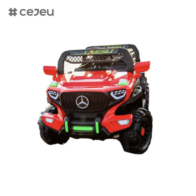 CJ-2023 6V 좌석 어린이 UTV 자동차, 4.5AH 전기 차량 트럭 자동차 2x380 모터, 2.4G RC, 소년과 소녀를위한