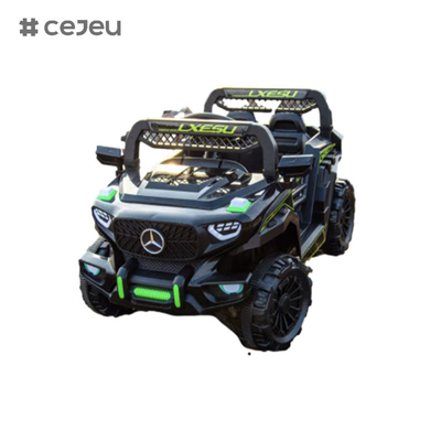 CJ-2023 6V 좌석 어린이 UTV 자동차, 4.5AH 전기 차량 트럭 자동차 2x380 모터, 2.4G RC, 소년과 소녀를위한