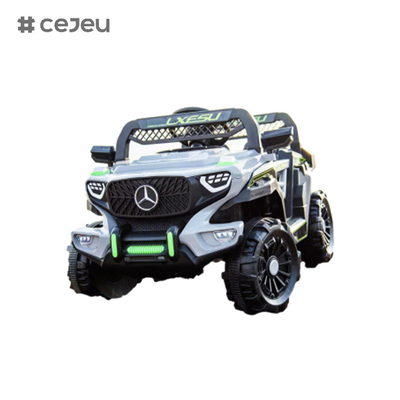 CJ-2023 6V 좌석 어린이 UTV 자동차, 4.5AH 전기 차량 트럭 자동차 2x380 모터, 2.4G RC, 소년과 소녀를위한