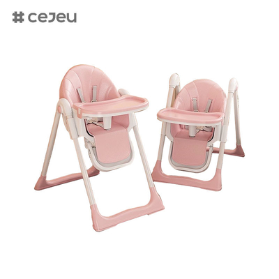 CJ-22/CJ-23,pp+스윙+휠,핑크/그레이/블루/골든,4색,50.2*83.1*88.2cm, 신뢰할 수 있고 안전한 아기 높은 의자