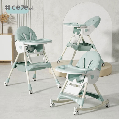 CJ-27,3 1+PP+저장구,핑크/그레이/블루/골든,4가지 색상,60*75*97cm,신실하고 안전한 아기 높은 의자