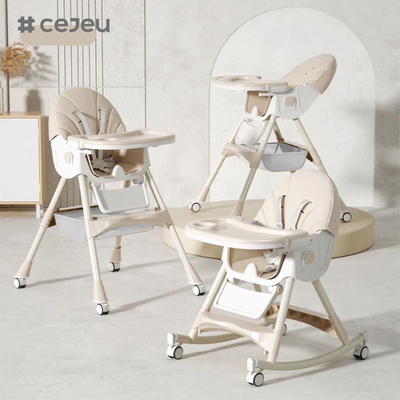 CJ-27,3 1+PP+저장구,핑크/그레이/블루/골든,4가지 색상,60*75*97cm,신실하고 안전한 아기 높은 의자