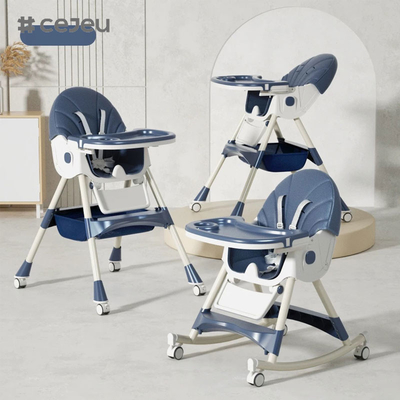 CJ-27,3 1+PP+저장구,핑크/그레이/블루/골든,4가지 색상,60*75*97cm,신실하고 안전한 아기 높은 의자