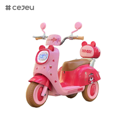 CJ-BBF-318 전기 모터사이클, 커피 분홍 흰색.6V4*1/380*1/하나 클릭 시작/음악/이야기 어린 시절/LED