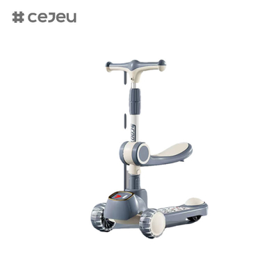 CJ-903, 앞 바퀴가 깜박이는 PU 일반 PVC 후바퀴 음악등,핑크 하얀 회색, 3가지 색상