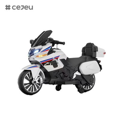 CJ-R125 전기 오토바이, 12V7/550*2, 유아 교육 음악 변조 블루투스 한 클릭 브레이크 바퀴*2