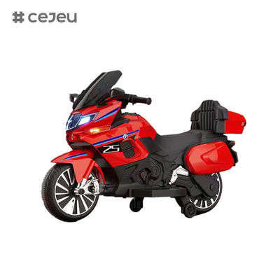 CJ-R125 전기 오토바이, 12V7/550*2, 유아 교육 음악 변조 블루투스 한 클릭 브레이크 바퀴*2