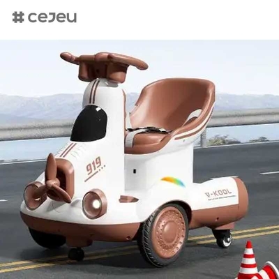 CJ-HB-919 신작 2 in 1 어린이 전기 균형 차 /360도 회전 어린이 발굴기 자동차 발굴기에 타기