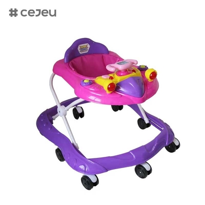 CJ-XTD-105 신형 베이비 워커 다기능 블랙 값싼 간단한 베이비 워커 음악과 함께 저렴한 가격으로 열 판매 브레이크 높이 조절