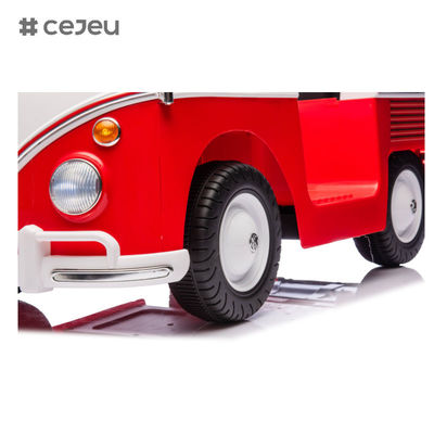 CJ-XB-1128 2025 신형 라이선스 ID.Buzz 미니 버스 전기차 아기 탑승용 자동차 라이선스 폭스바겐 VW 버스 전기 탑승 버스 장난감 자동차 (2-4세용)