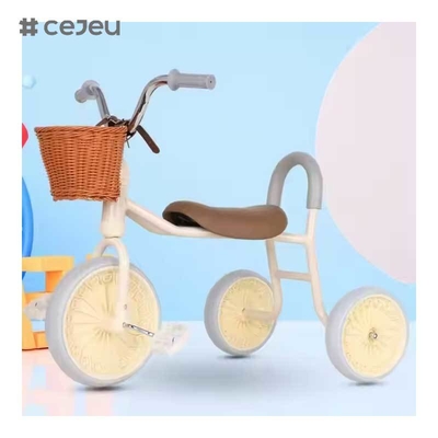 CJ-BY-02 어린이용 핫 삼륜차 자전거 어린이용 세발자전거 유모차 전복 방지 페달 흔들림 페달 삼륜차