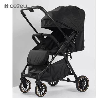 CJ-YX-X5 회전 가능한 유아용 유인차 1 키 접기, 3 접기 컴팩트 디자인, 가벼운 주머니 유인차 가볍게 이동 및 보관