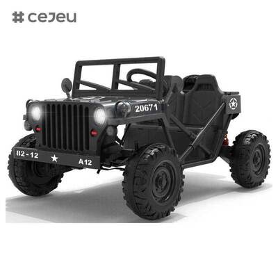 CJ-XH-JC609 스윙 기능과 교육용 음악을 갖춘 어린이용 전동 4륜 차량 2-7세