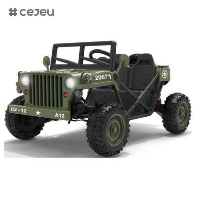 CJ-XH-JC609 스윙 기능과 교육용 음악을 갖춘 어린이용 전동 4륜 차량 2-7세