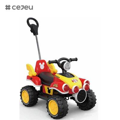 CJ-FLBB-712 2 ~ 4 년 아기 키드 푸시 페달 자동차를 타고 슬라이딩 배터리 가동 음악