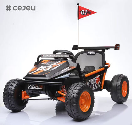 CJ-LT-2035 24V Kids Off-Road Drift Buggy 4-Wheel Suspension 180 Drift One-Key MP3 Music RC LED Belt Ride on Racing Kart