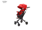 빨간 아기 유아들을 위한 PU 휠 아기 유모차 철회할 수 있는 덮개